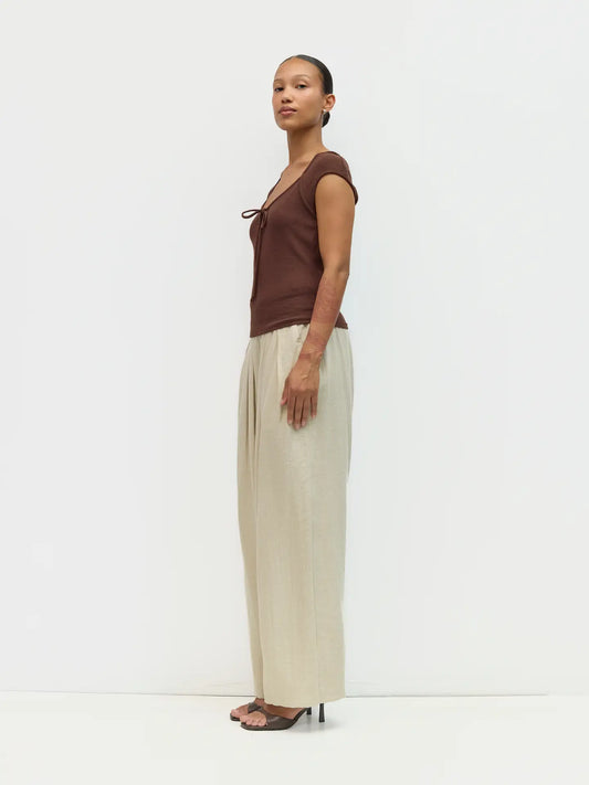 Brown Tie Suni Top