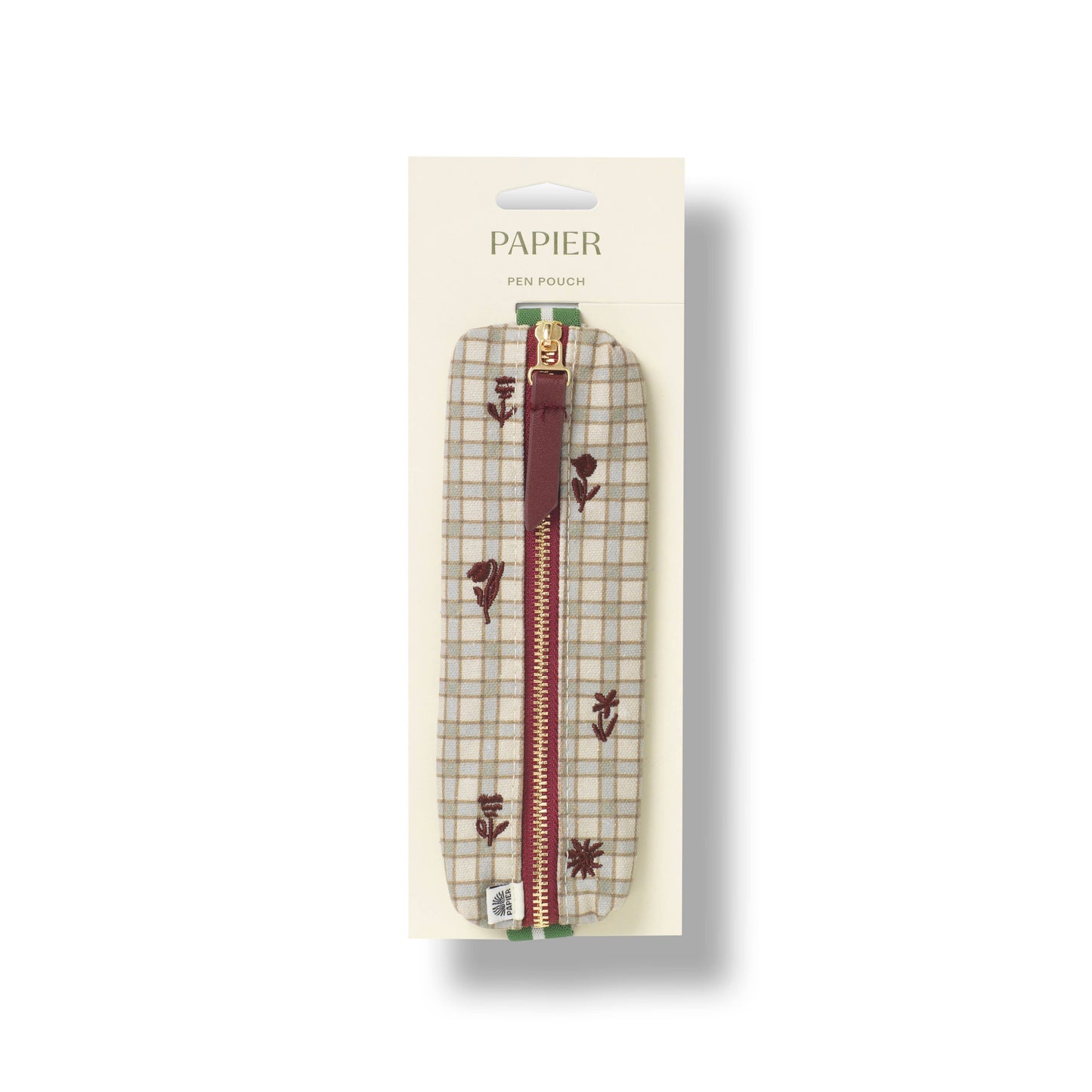 Elastic Pen Pouch - Garden Grid
