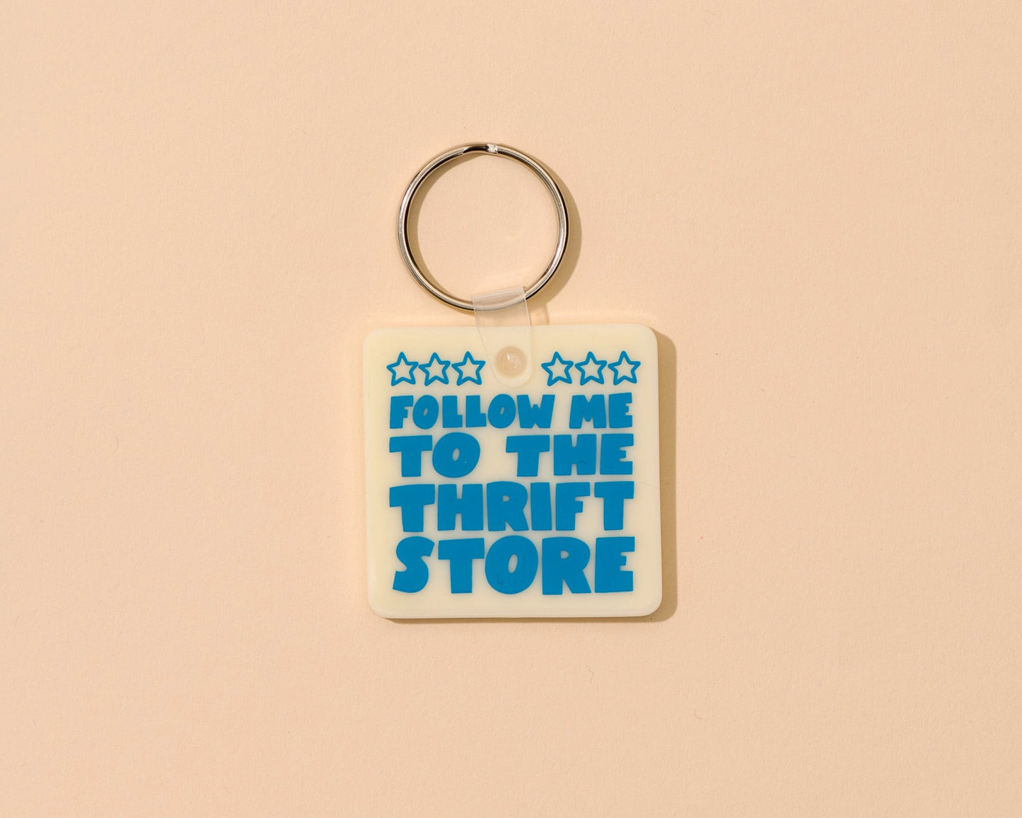 Follow Me To The Thrift Store Keychain