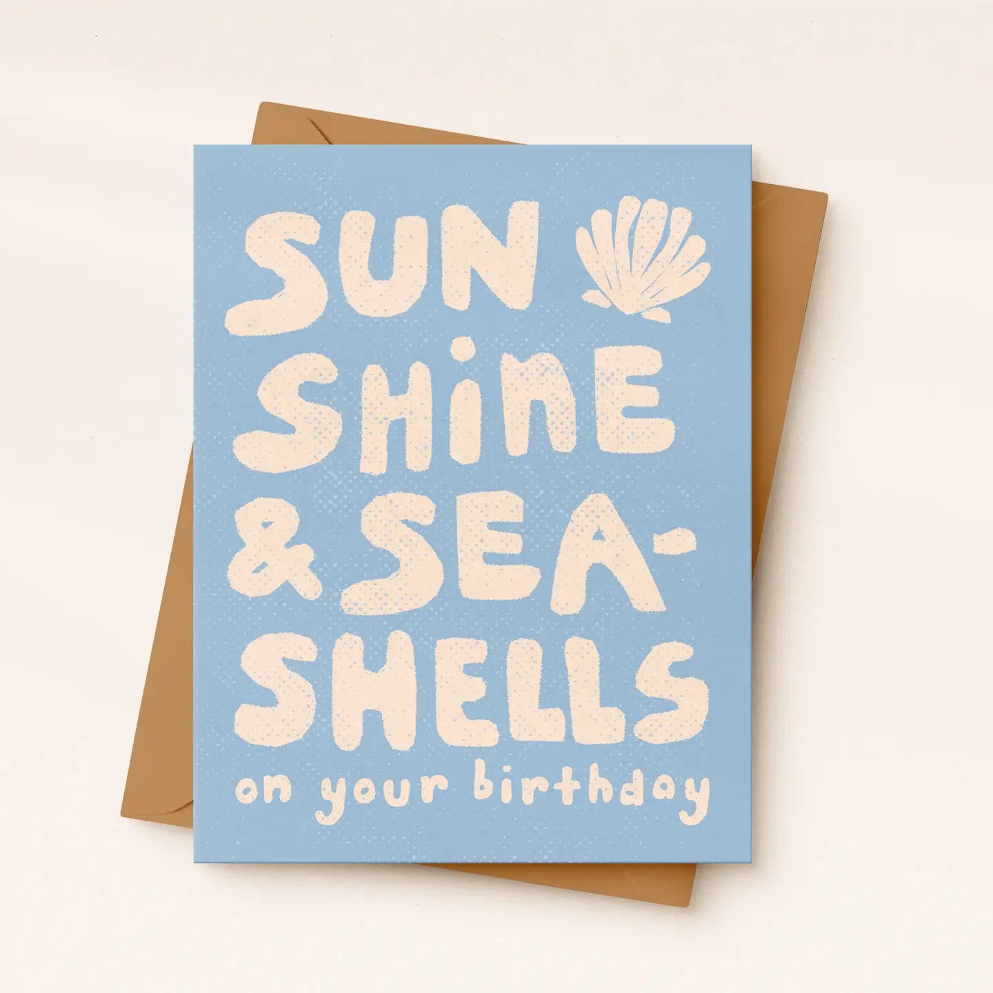Sunshine and Seashells | Beach Birthday Card | Summer Card