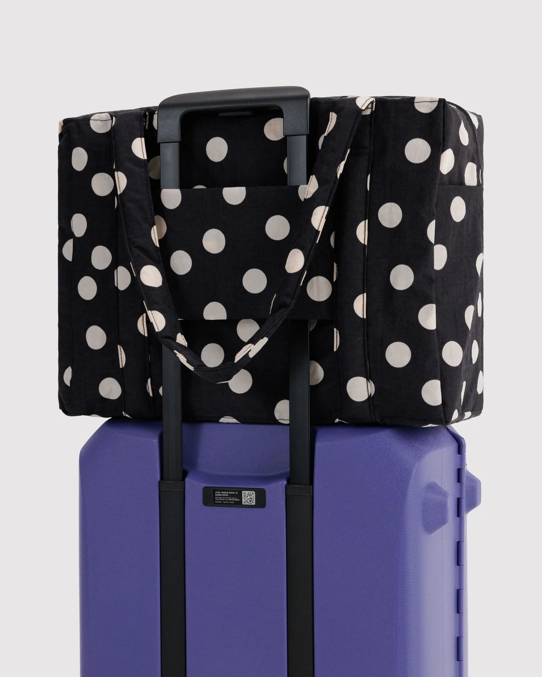 Black And Cream Polka Dot Cloud. Carry-On