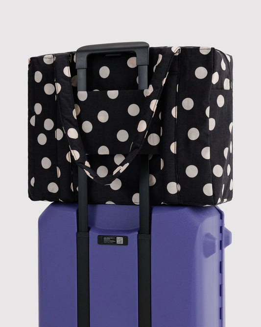 Black And Cream Polka Dot Cloud. Carry-On