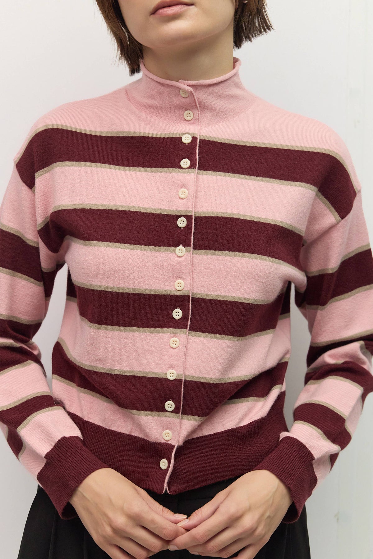Mauve Claude Cardigan