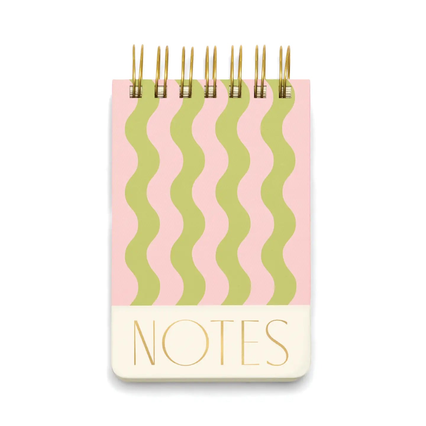 Twin Wire Notepad, 4" X 6" - Wavy Stripes