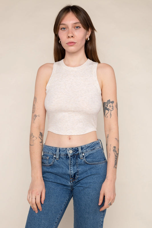 Lula Rib Tank | Crop Length Basic