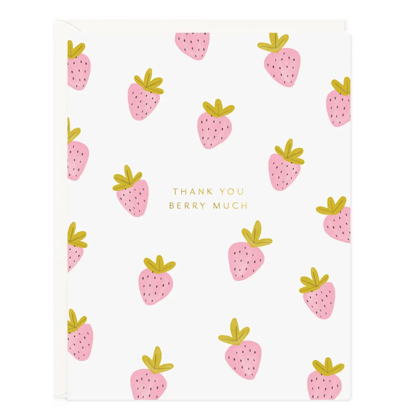 Thank You Berry Much Strawberry Greeting Card