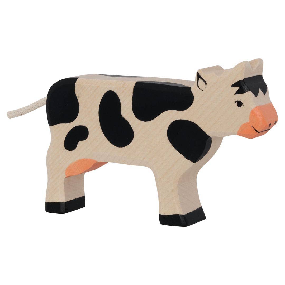 Wooden Handcrafted Cow