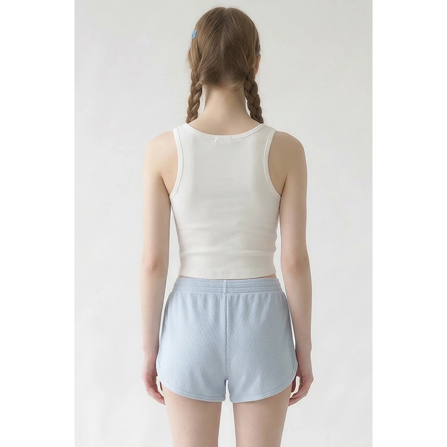 Off White Square Neck Tank