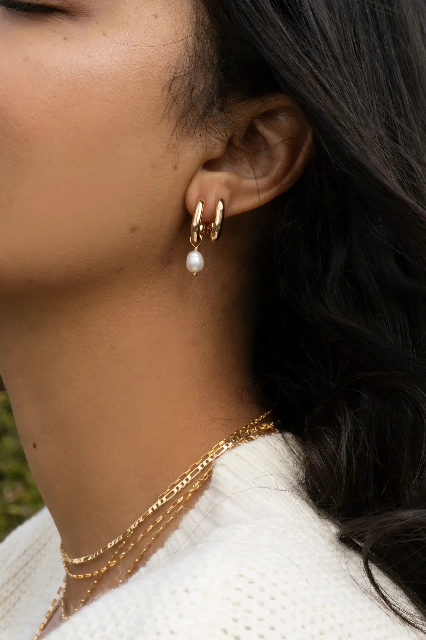 Gold Remi Hoops