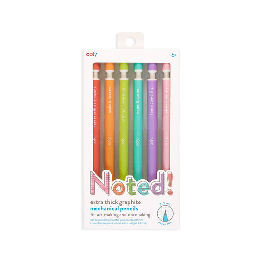 Noted!: Extra Thick Graphite Mechanical Pencils (Set of 6)