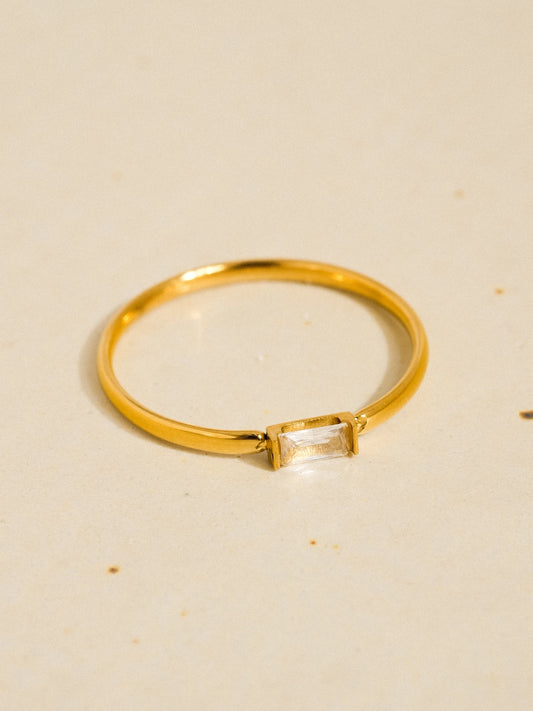 Côme 18K Gold Non-Tarnish Minimalist Thin Cz Band