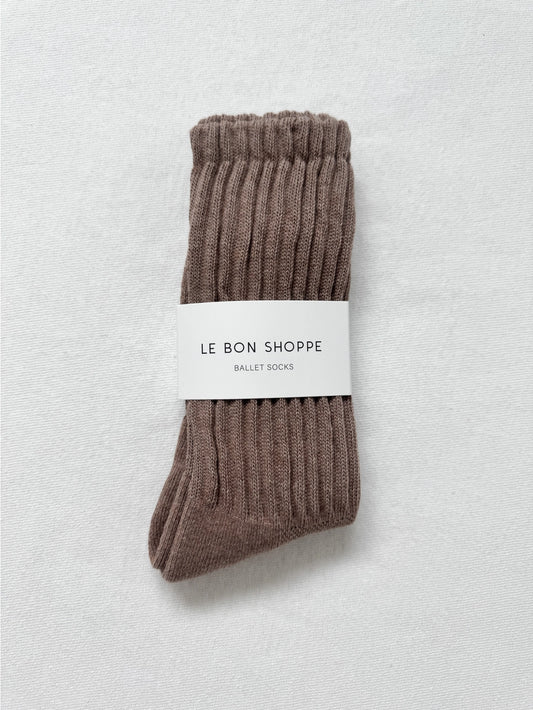 Ballet Socks (Mocha Mousse)