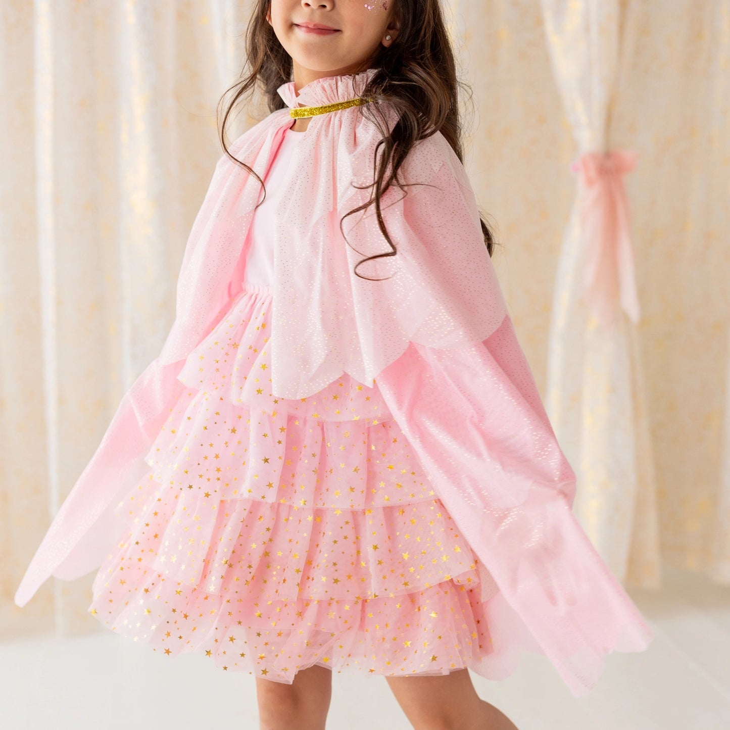Pink Princess Tiered Cape