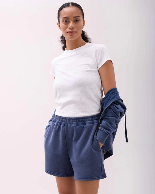 The Recycled Fleece Sweatshort - Mineral Moonlit Ocean