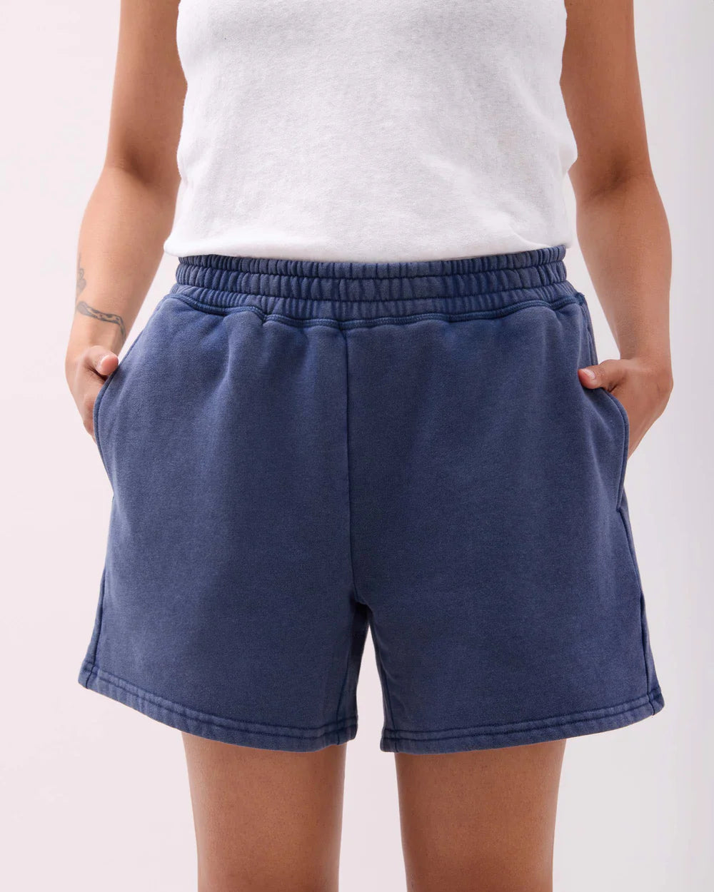 The Recycled Fleece Sweatshort - Mineral Moonlit Ocean
