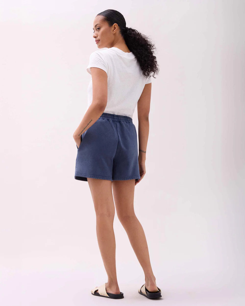 The Recycled Fleece Sweatshort - Mineral Moonlit Ocean
