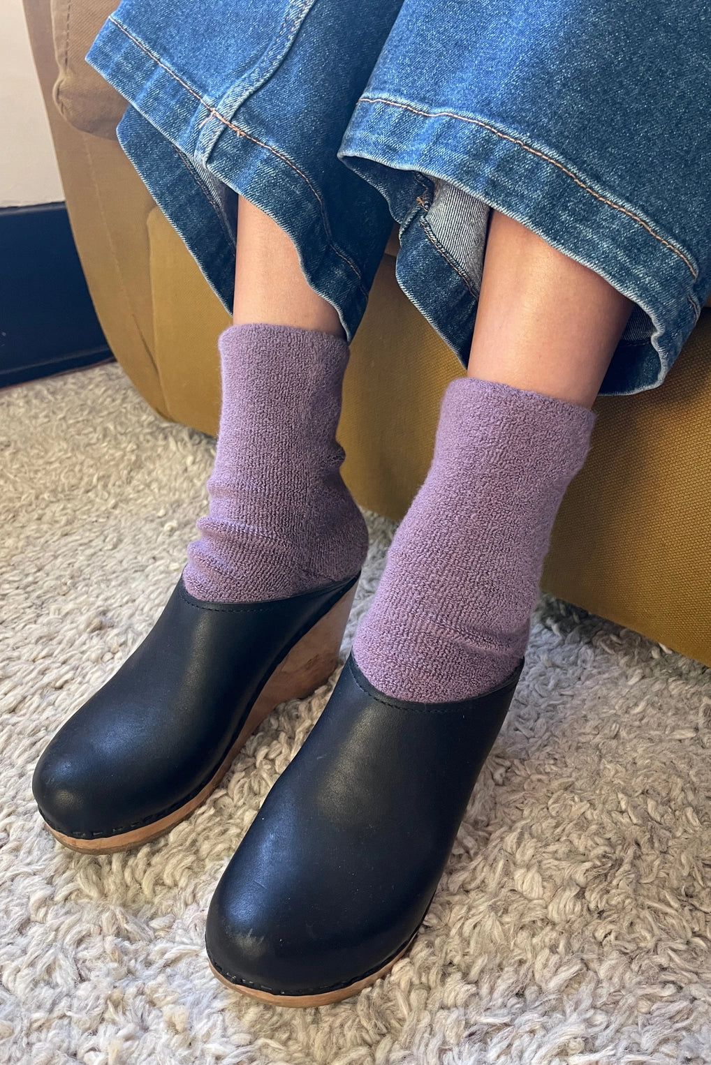 Plum Cloud Socks