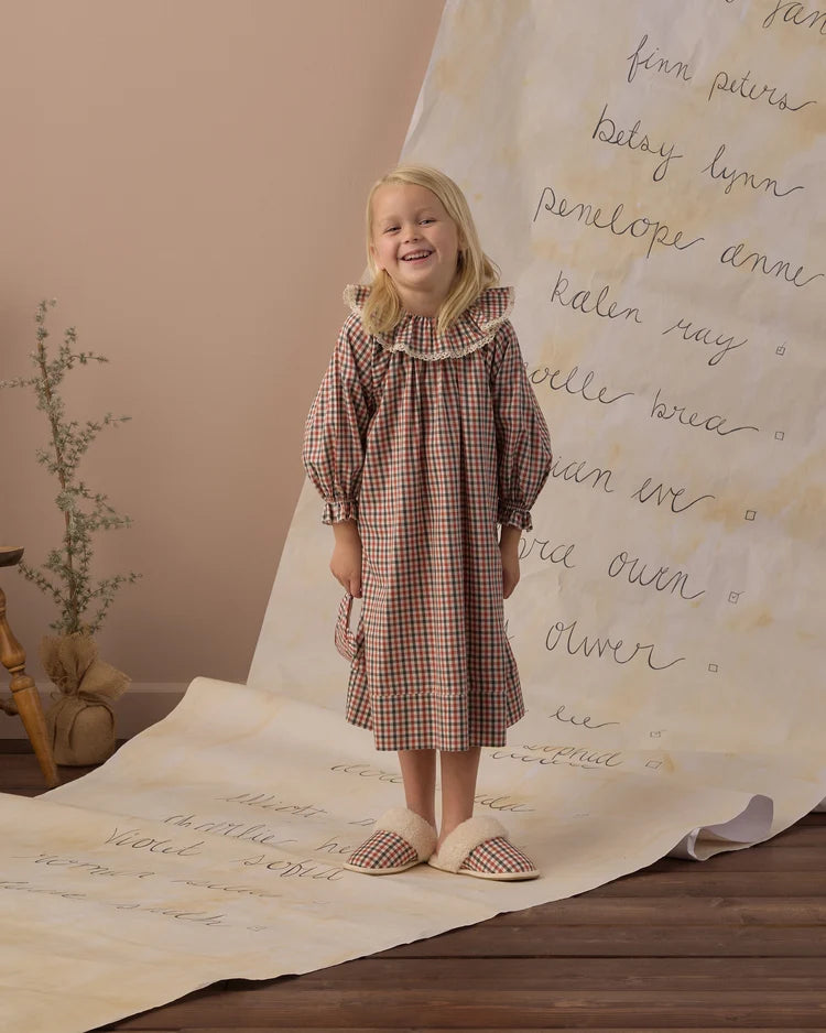 Girl's Nightgown Holiday Gingham