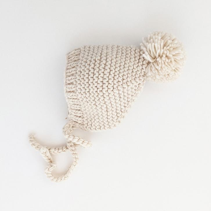 Natural Knit Bonnet