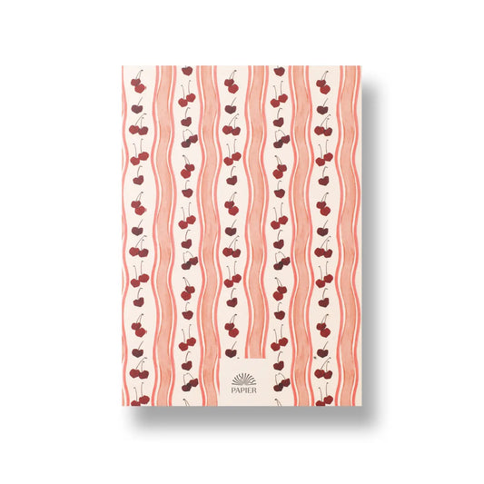 Cherry Wave Softcover Lined Notebook