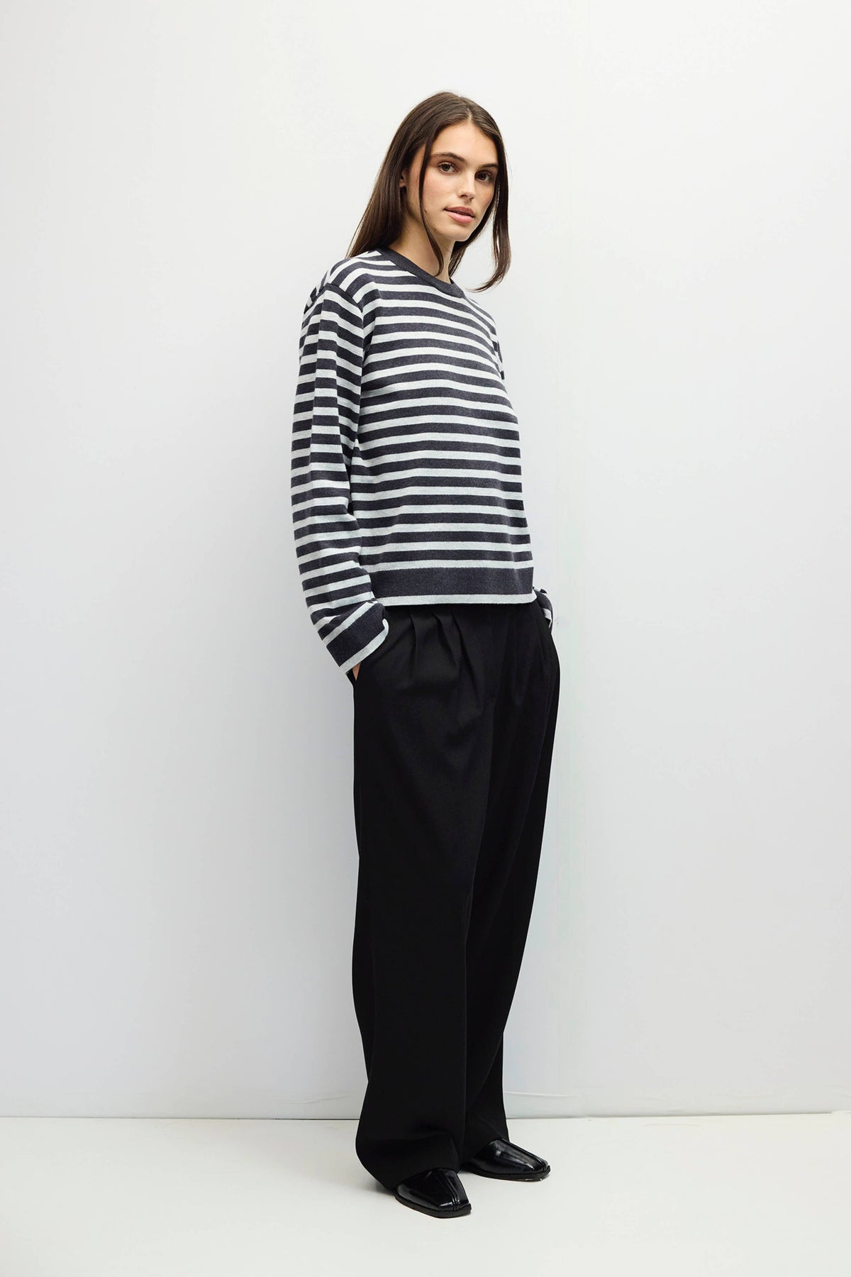 The Klein Sweater | Striped Boyfriend Sweater