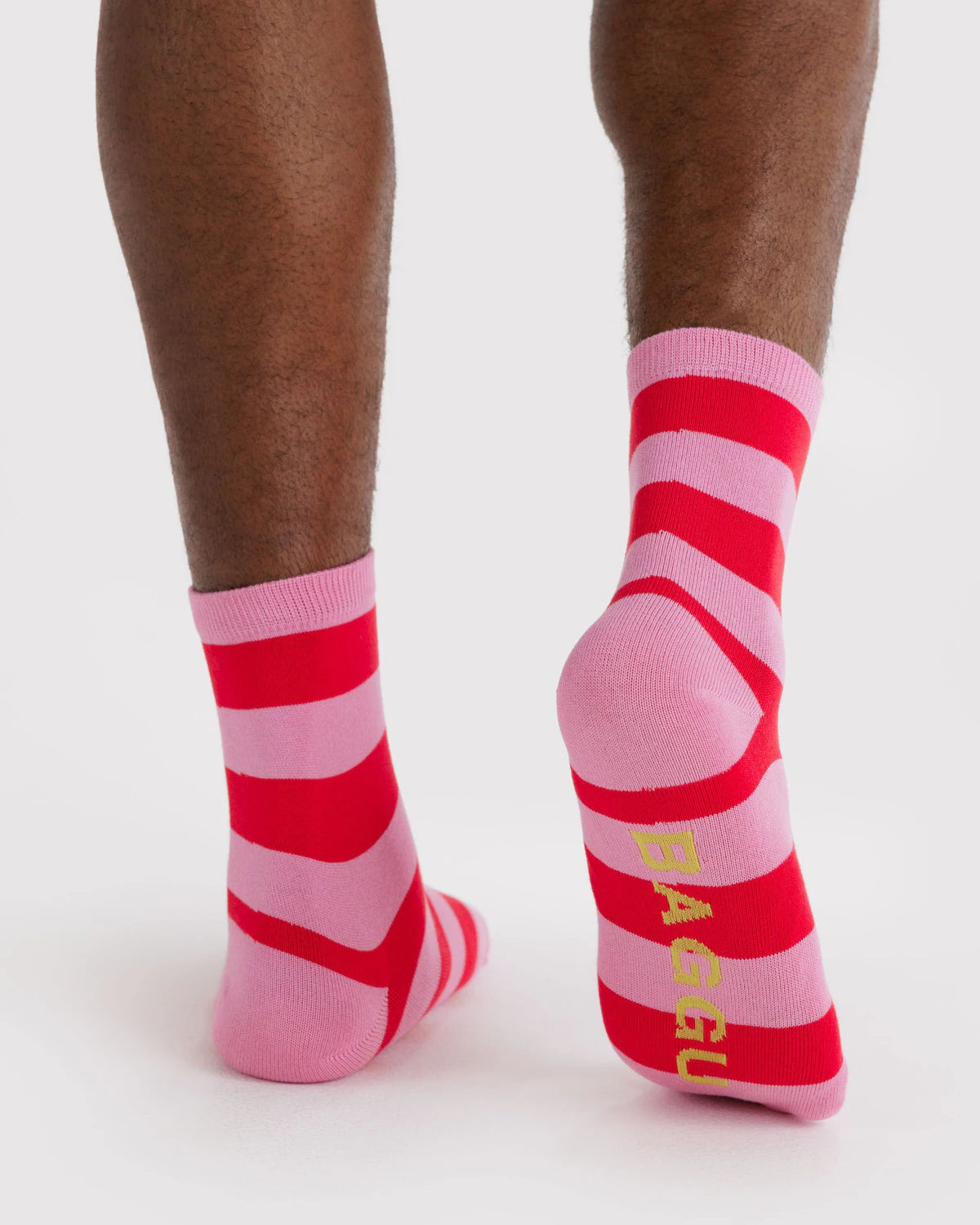 Crew Sock (Pink Stripe)