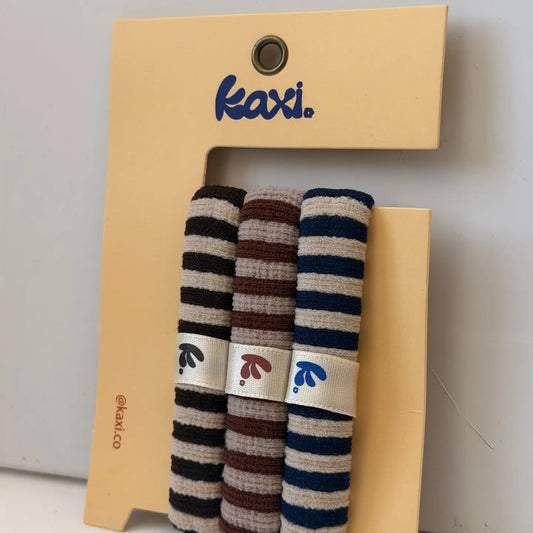Striped Hair Tie Pack of Three