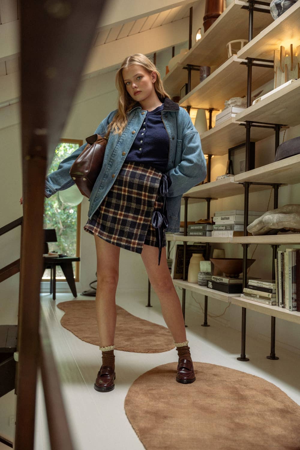 CORDUROY COLLAR DENIM UTILITY JACKET
