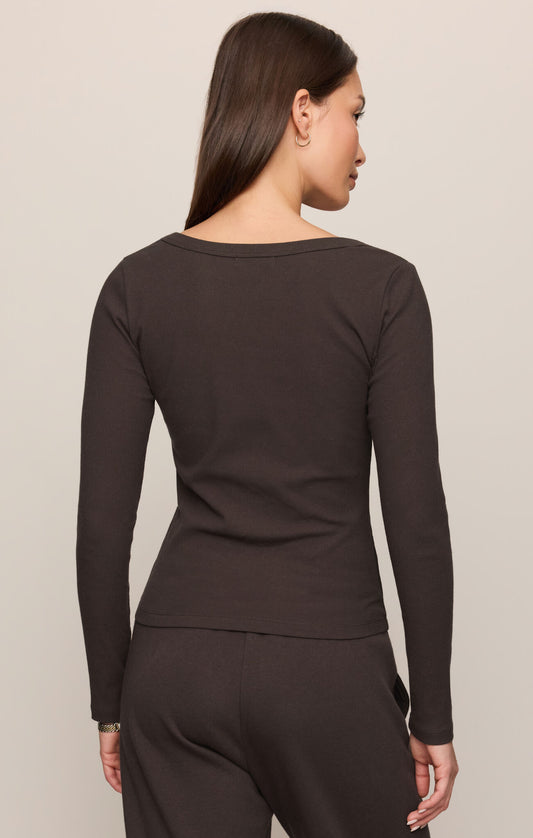 Cocoa Bean Greysoon Scoop Tee