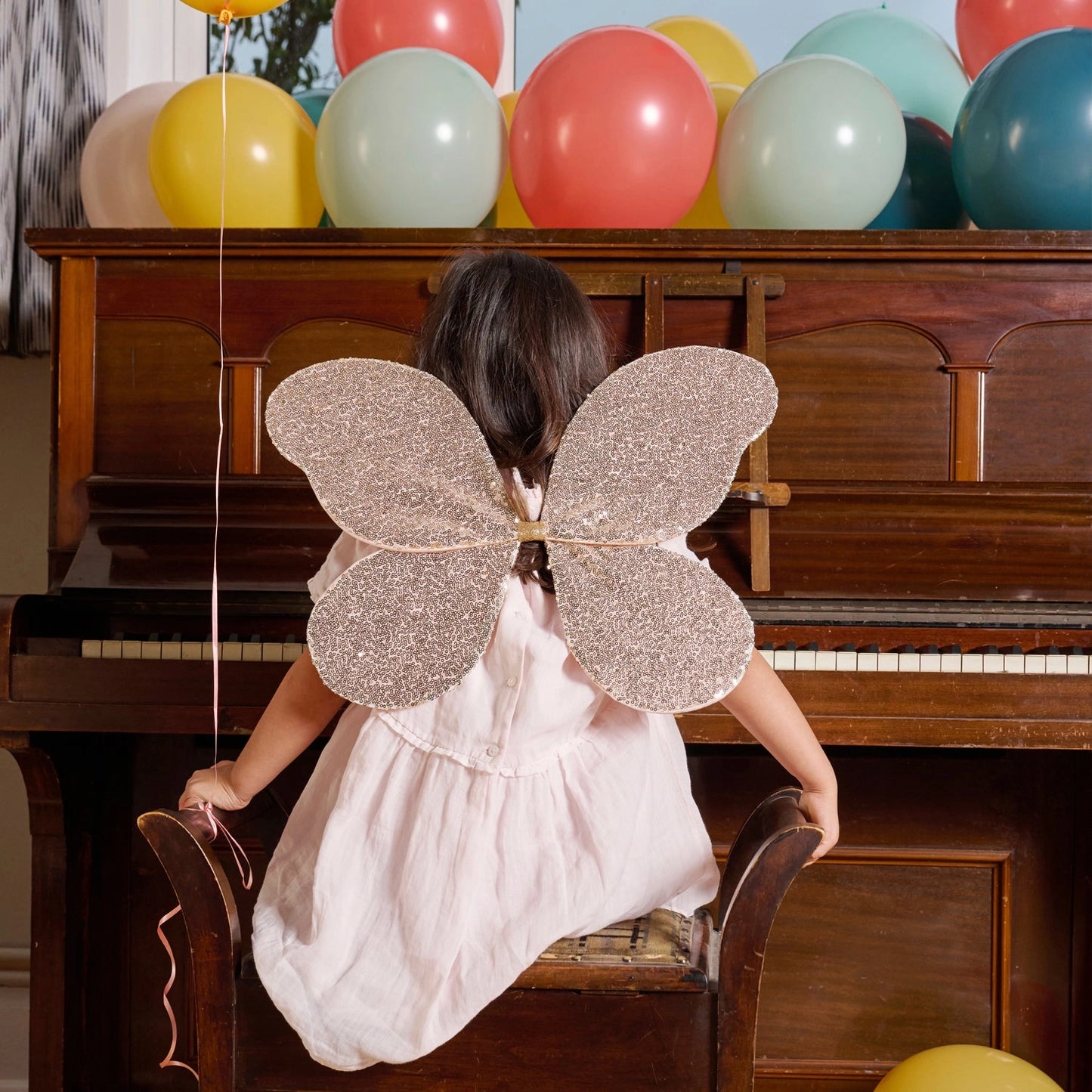 Magical Sequin Gold Fairy Wings (3-10 Years)