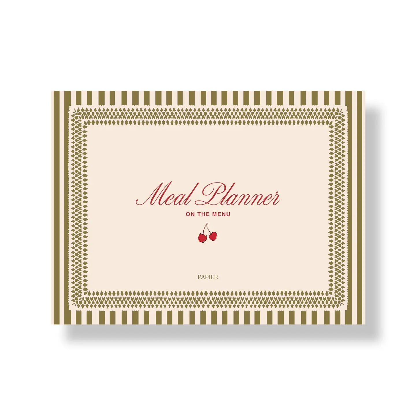 Undated Weekly Meal Planner - Cherry