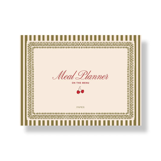 Undated Weekly Meal Planner - Cherry