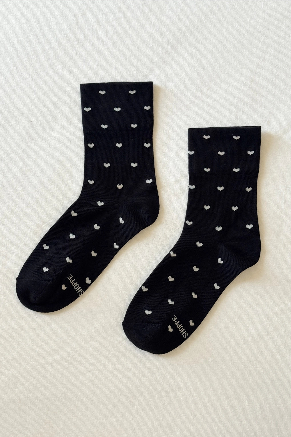 Sneaker Socks (Black Hearts)