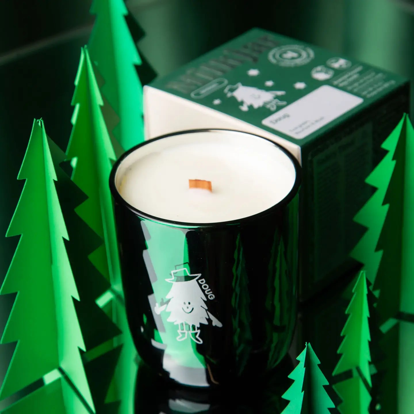 Doug - Evergreen, Bourbon & Musk Coconut Soy 8oz Candle