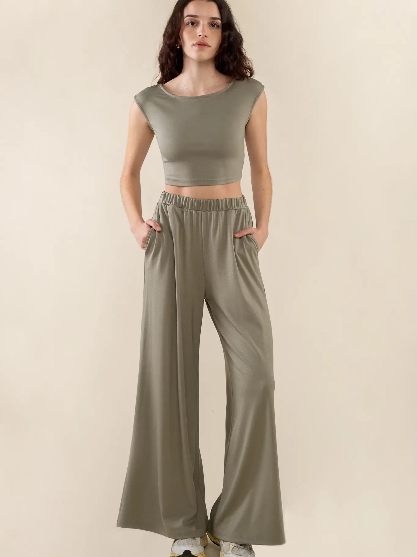 Georgia Pocket Pant (Sage)