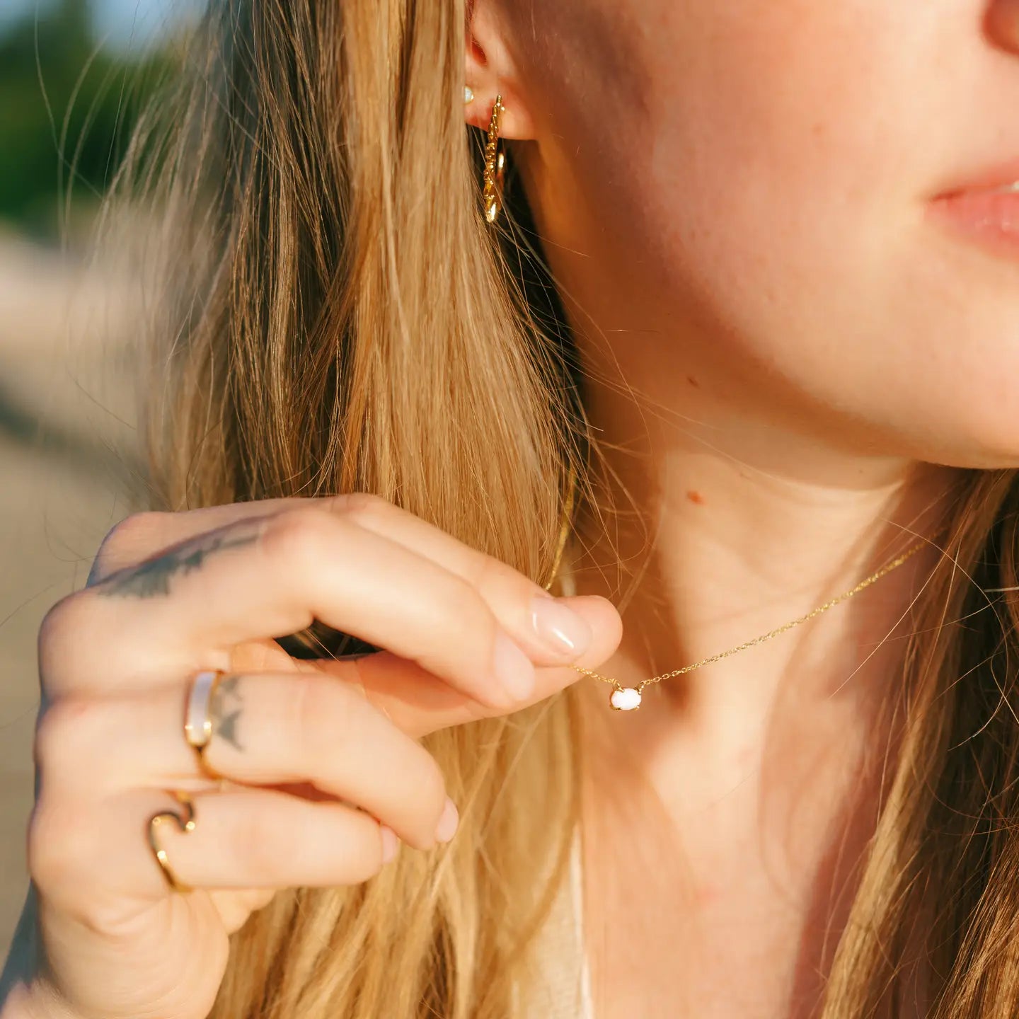 Lane Shell Band Gold Ring