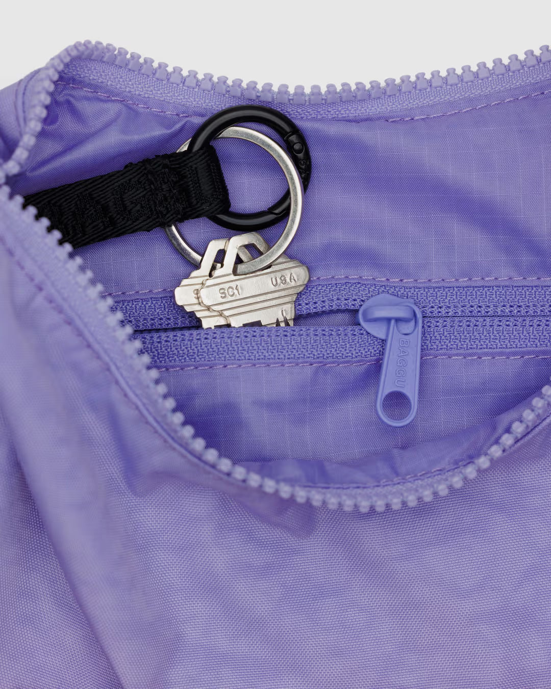 Small Nylon Crescent Bag (Wisteria)