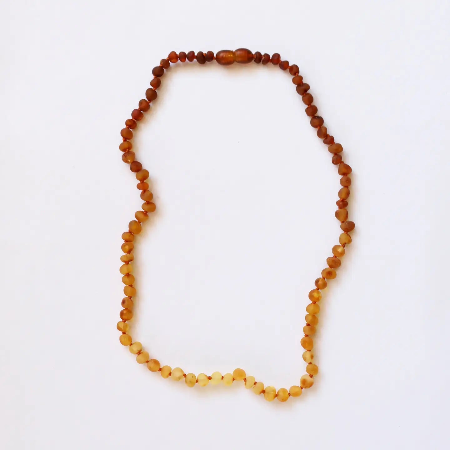 Raw Baltic Amber + Sunflower || Beaded Necklace ||