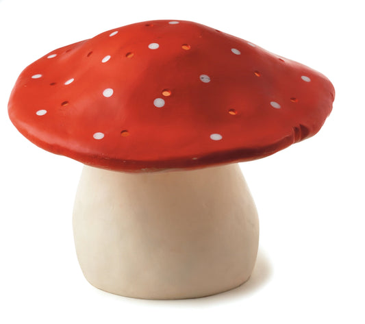 Medium Mushroom Red Lamp