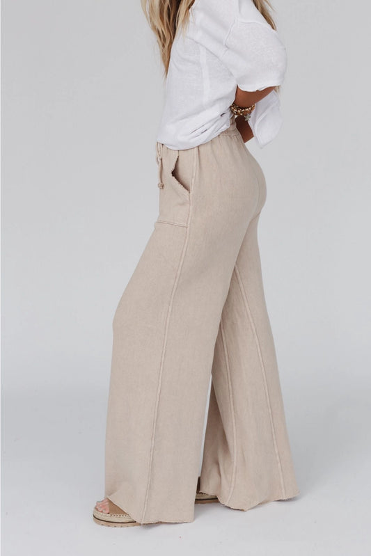 Relaxing Robin Wide Leg Pant | Taupe