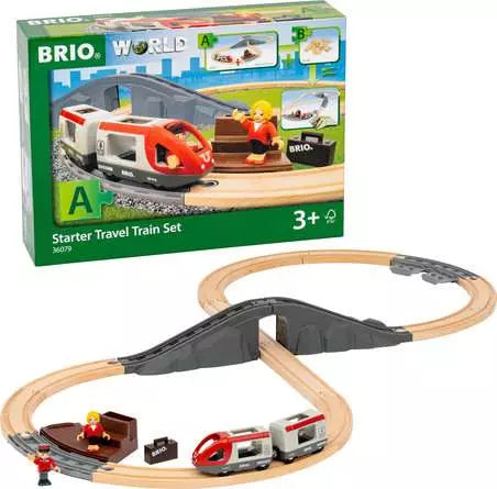 BRIO World Train Set Starter Travel Train Set