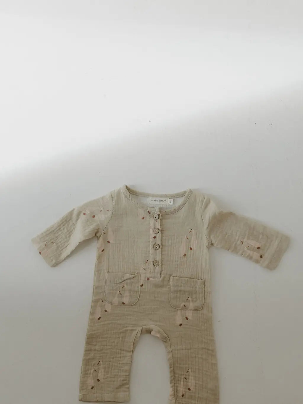 Long Sleeve Muslin Romper | Silly Goose
