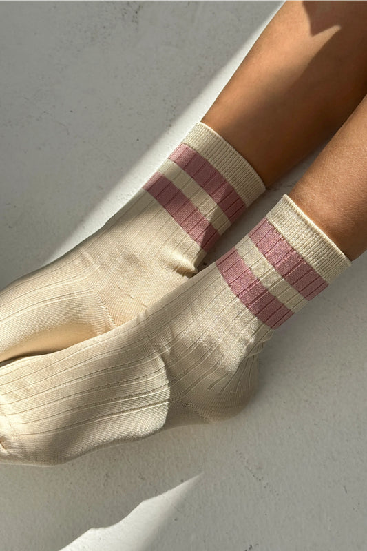 Her Socks - Varsity (Rose)