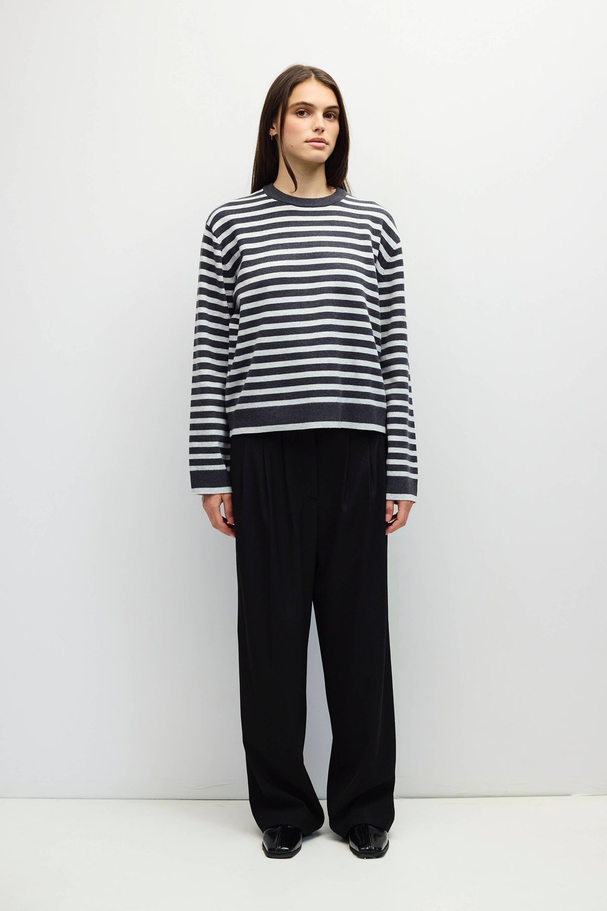 The Klein Sweater | Striped Boyfriend Sweater