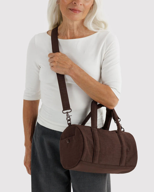 Coffee Nylon Duffle Bag