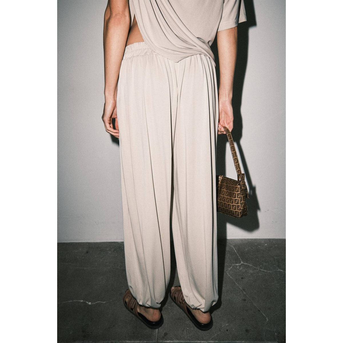 Stone Emery Drape Harem Pants
