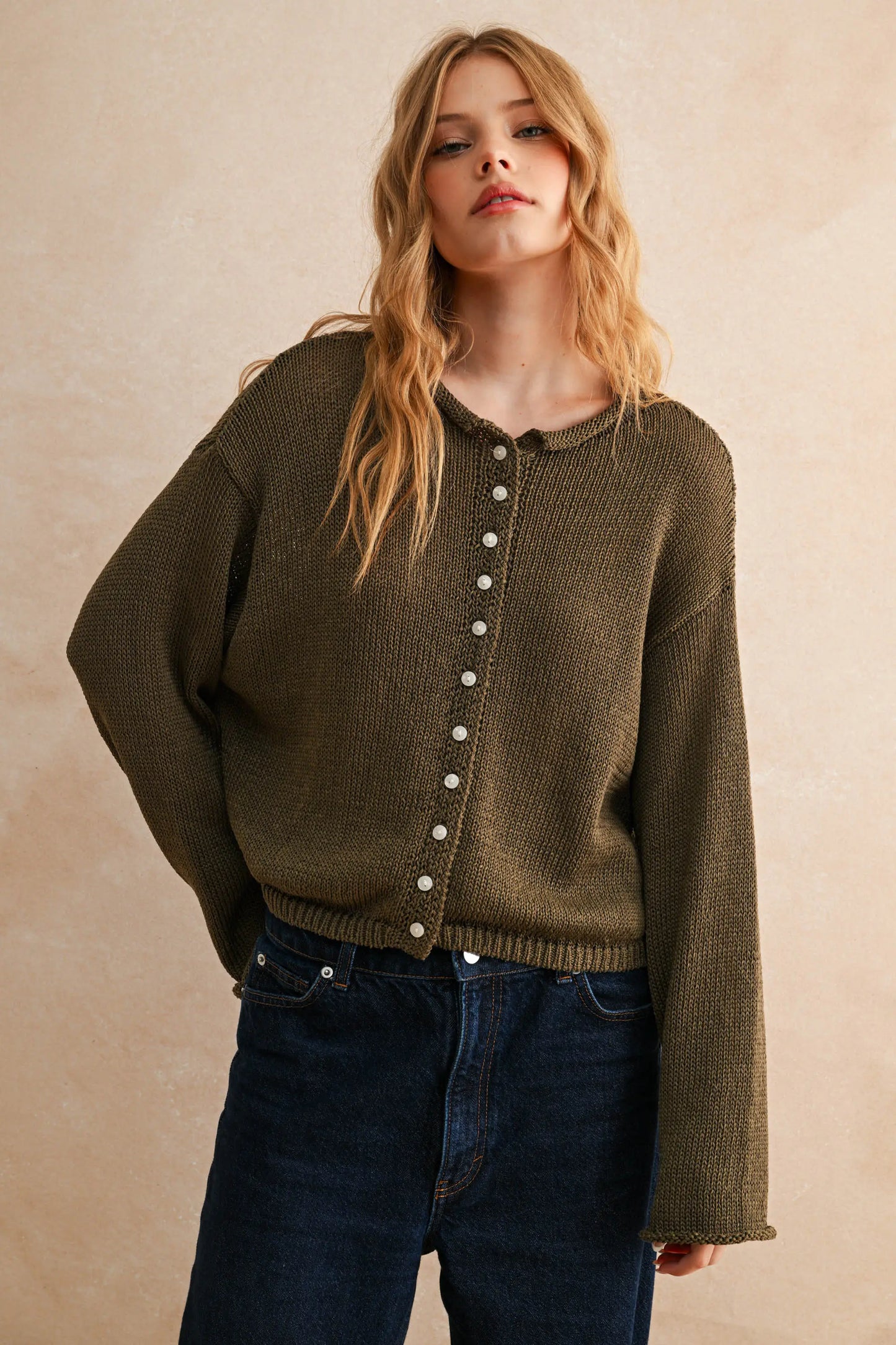 The Elle Cardigan (Coffee)