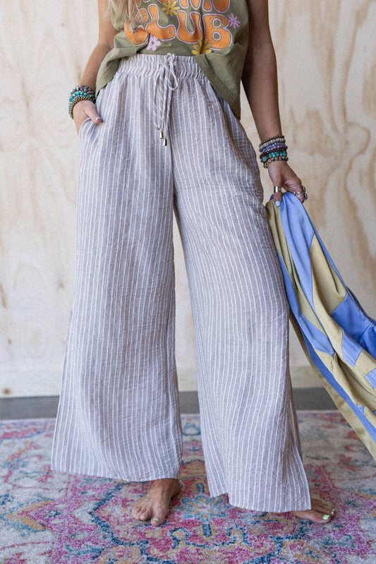 Soul Spark Wide Leg Pants - Natural