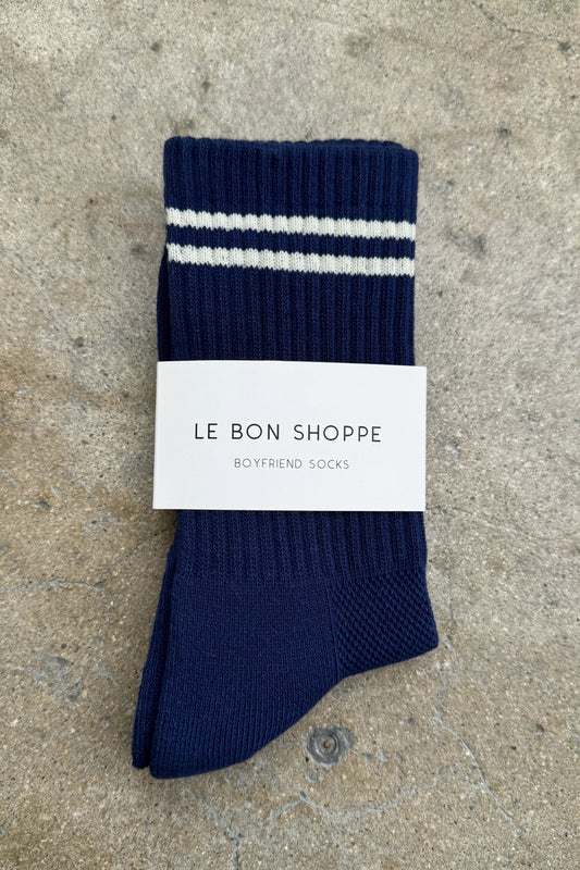 Boyfriend Socks | Navy