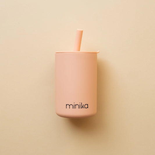 Straw Cup With Lid (Blush)